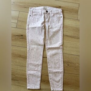 Current/Elliott The Stiletto Dusty Peach True Skinny Cropped Ankle Jeans 25/0